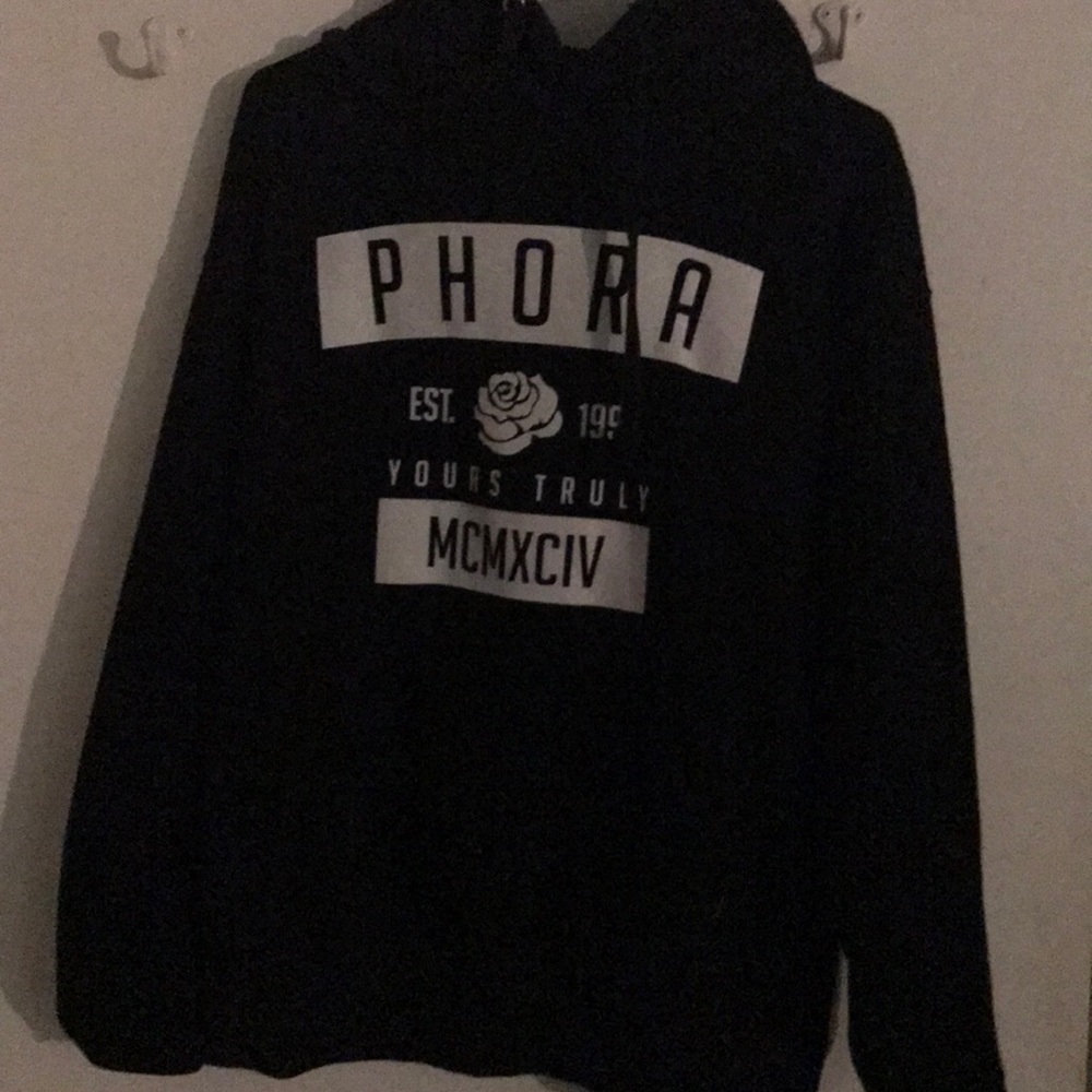 Phora black hoodie